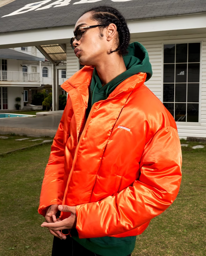 AFGK Glossy Logo Patch Embroidery Jacket