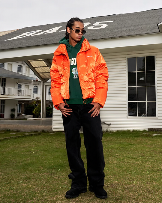 AFGK Glossy Logo Patch Embroidery Jacket