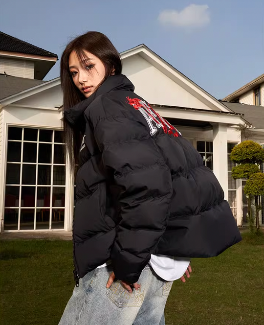 AFGK Dragon Logo Puffer Jacket