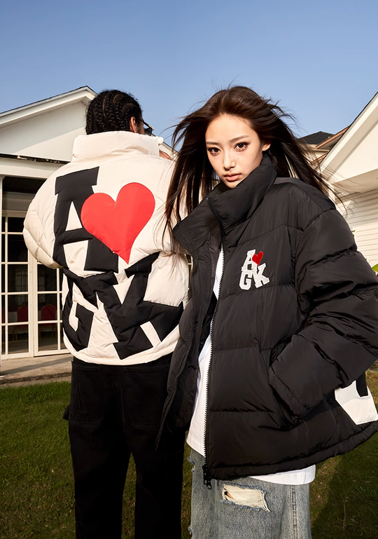 AFGK Heart Logo Puffer Jacket