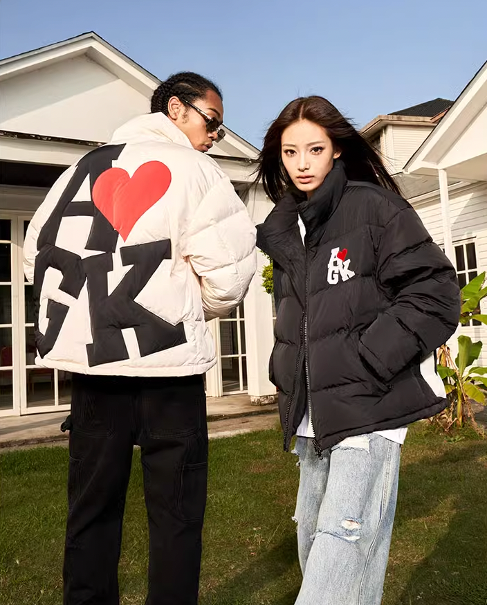 AFGK Heart Logo Puffer Jacket