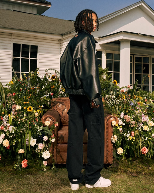 AFGK Basic Logo All Leather Jacket