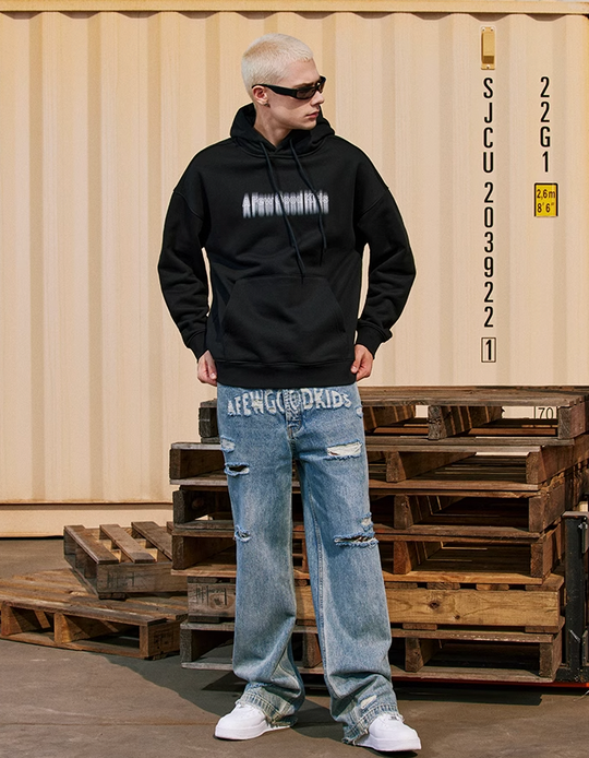 AFGK Phantom Logo Print Hoodie