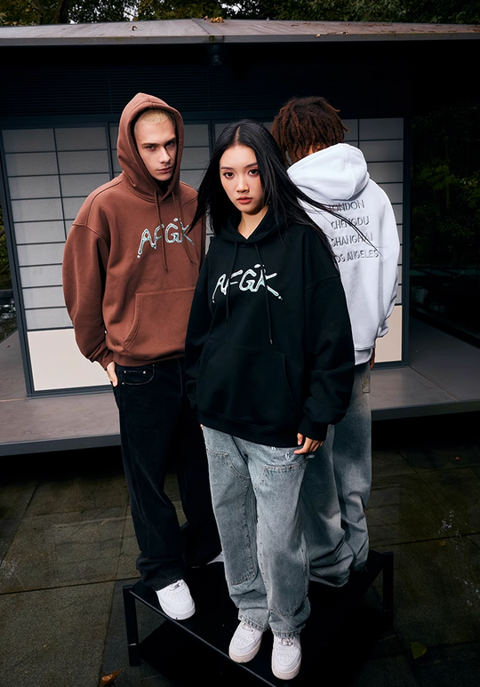 AFGK Liquid Metal Printed Hoodie