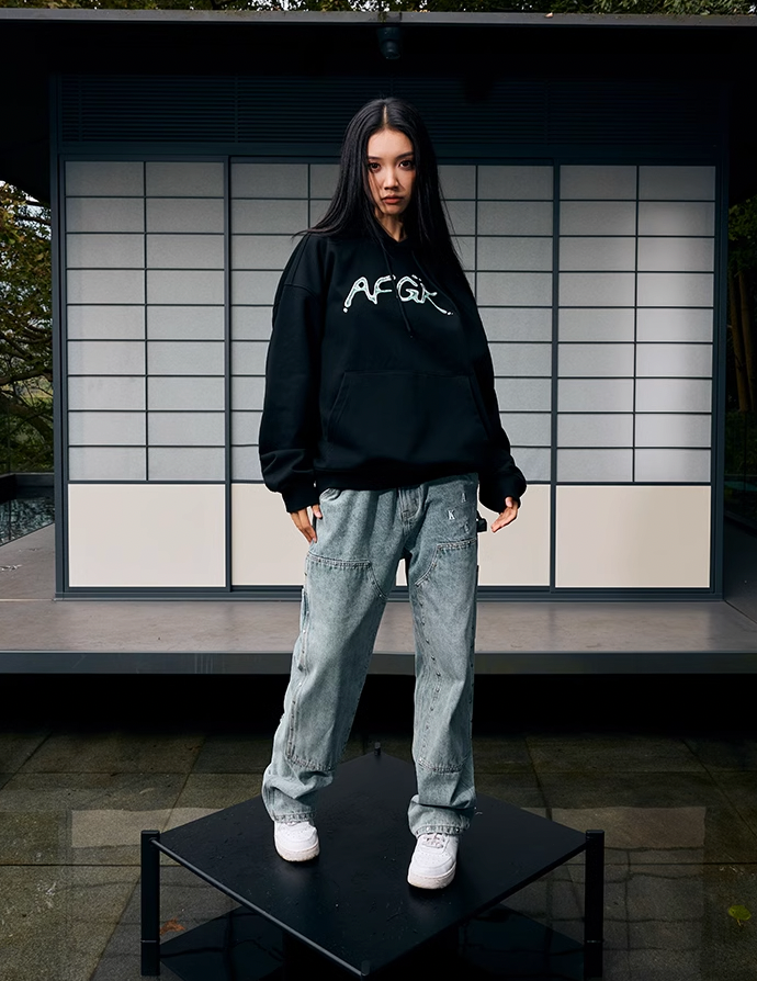 AFGK Liquid Metal Printed Hoodie