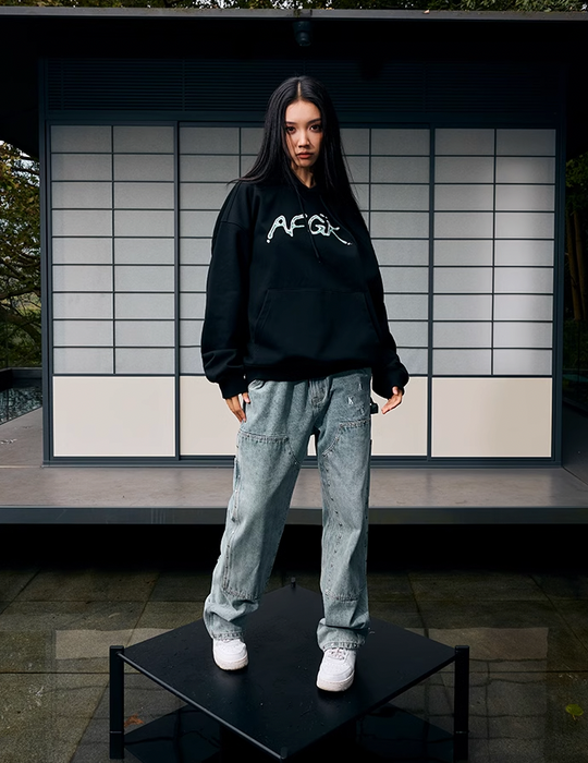 AFGK Liquid Metal Printed Hoodie