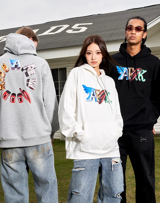 AFGK Flying Wings 3D Logo Hoodie