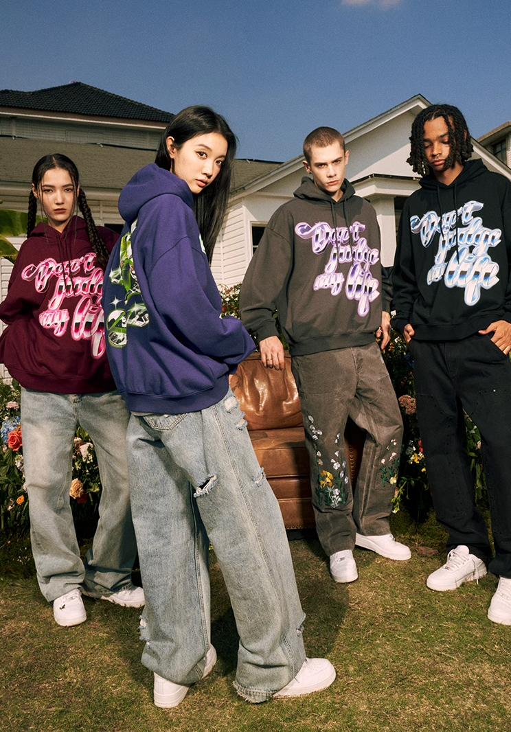 AFGK Shiny Wine Glasses Logo Hoodie