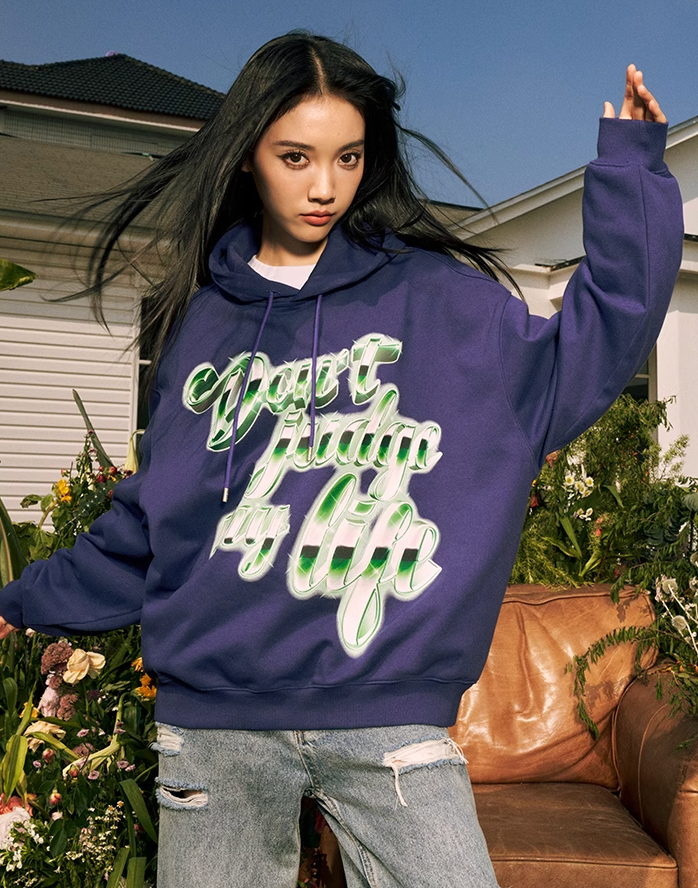 AFGK Shiny Wine Glasses Logo Hoodie