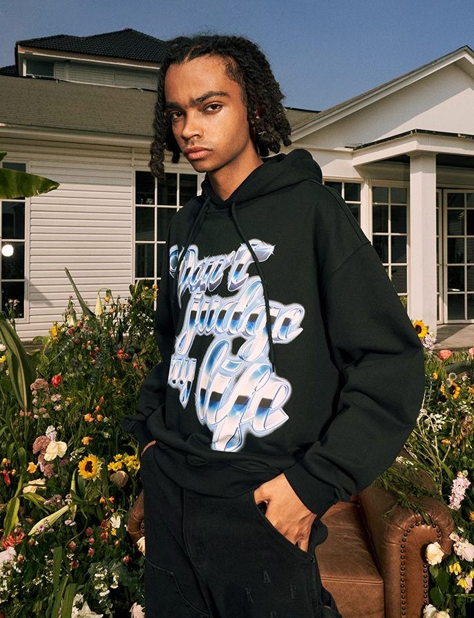 AFGK Shiny Wine Glasses Logo Hoodie