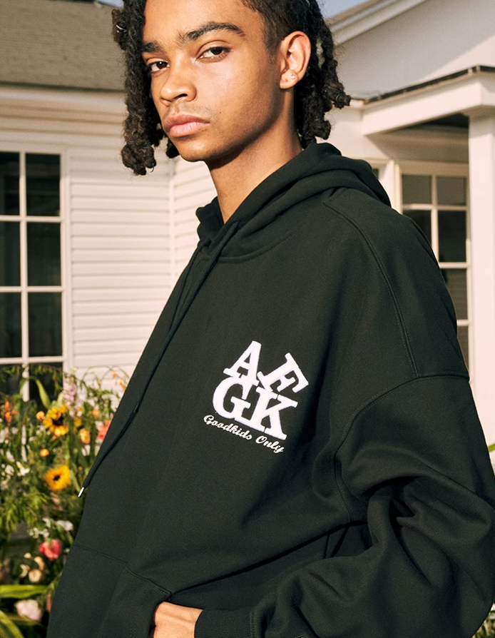 AFGK Basic Embroidery Logo Hoodie