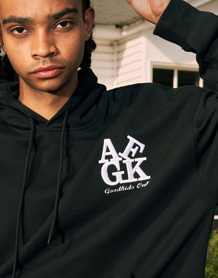 AFGK Basic Embroidery Logo Hoodie