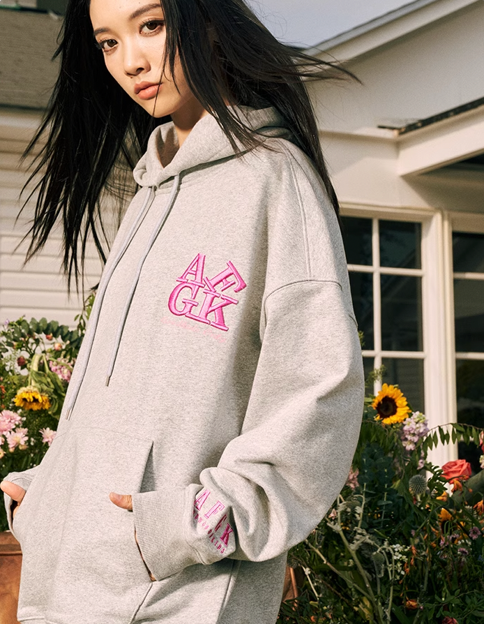 AFGK Basic Embroidery Logo Hoodie