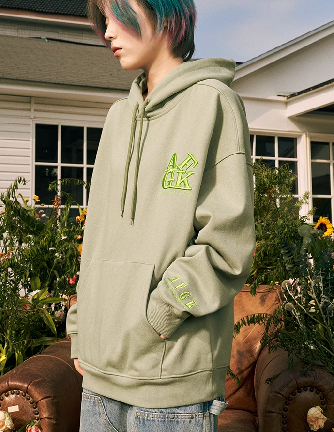 AFGK Basic Embroidery Logo Hoodie