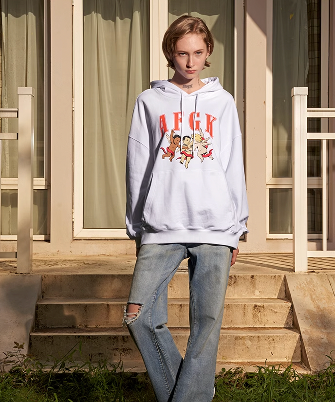 AFGK Little Angel 3D Logo Hoodie