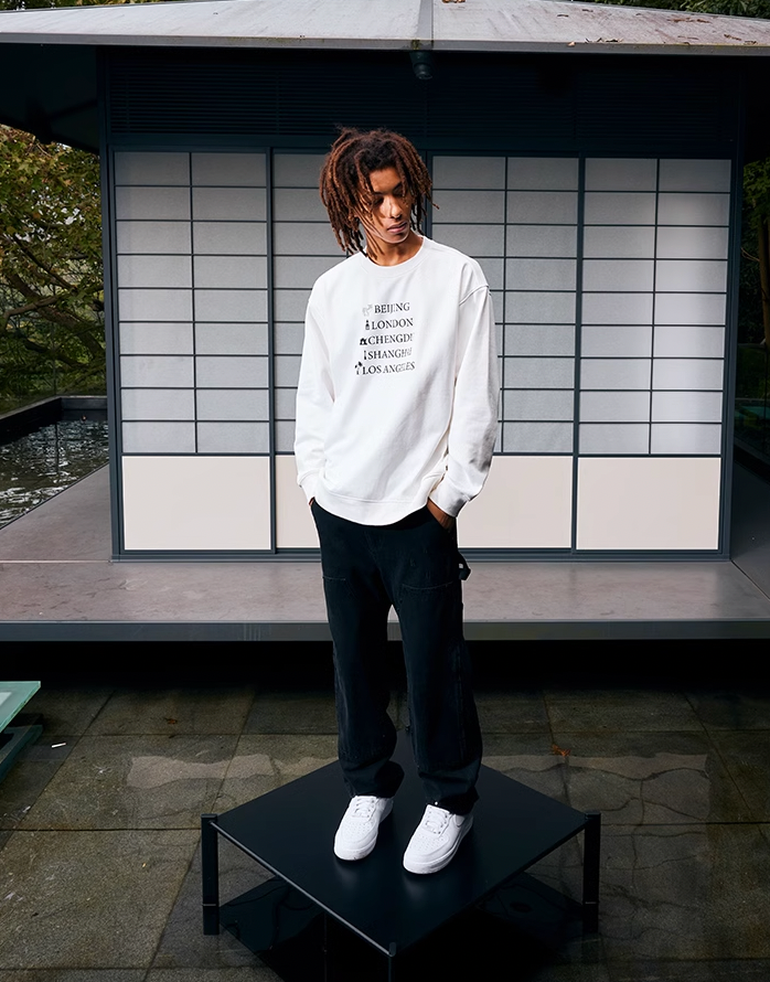 AFGK Parade Letter Print Sweatshirt