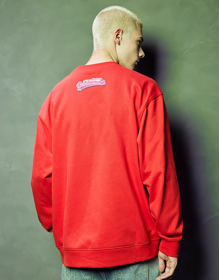 AFGK Angel Embroidery Printed Logo Sweatshirt