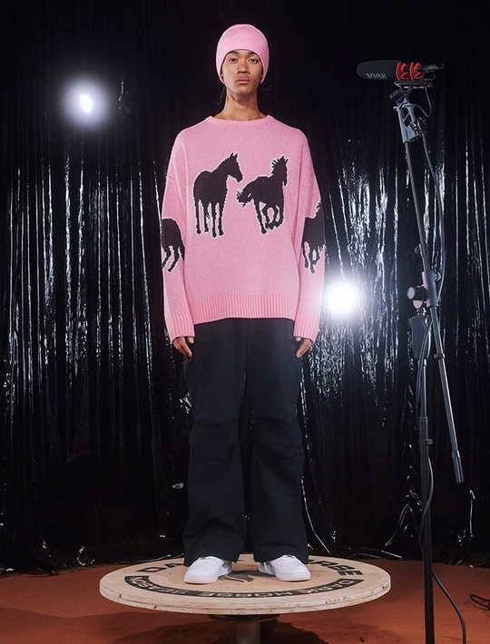 AFGK Dark Horse Jacquard Knit Sweater