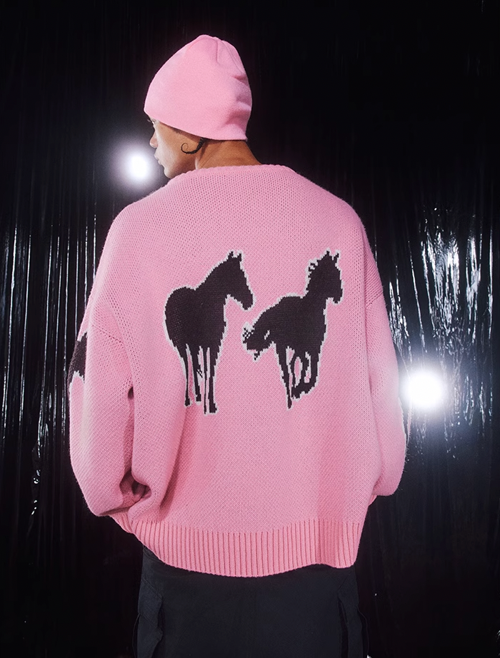 AFGK Dark Horse Jacquard Knit Sweater