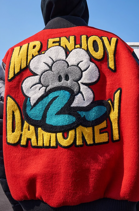 MEDM Small Flower Varsity Down Jacket