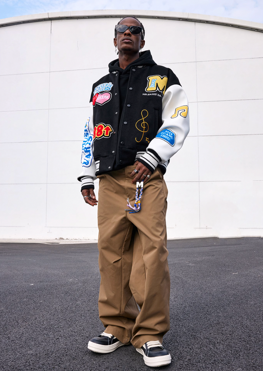 MEDM 88rising Patchwork Varsity Jacket