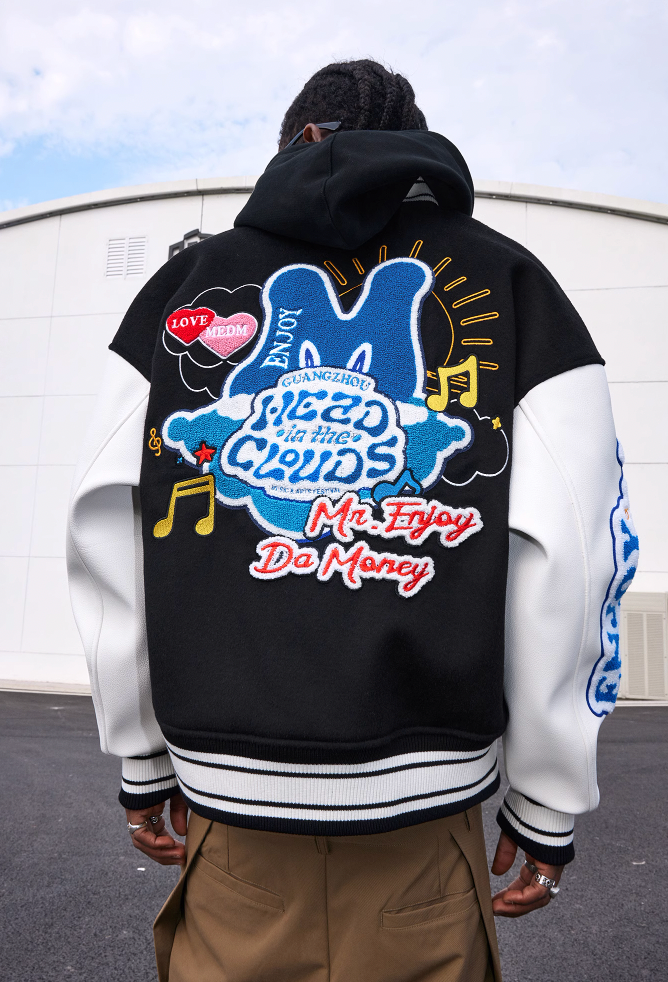 MEDM 88rising Patchwork Varsity Jacket