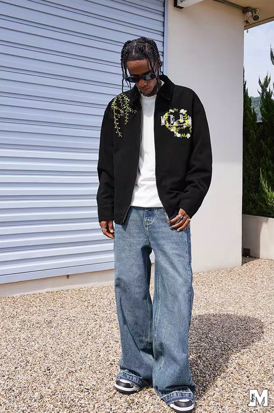 MEDM Detroit Daisy Embroidery Jacket