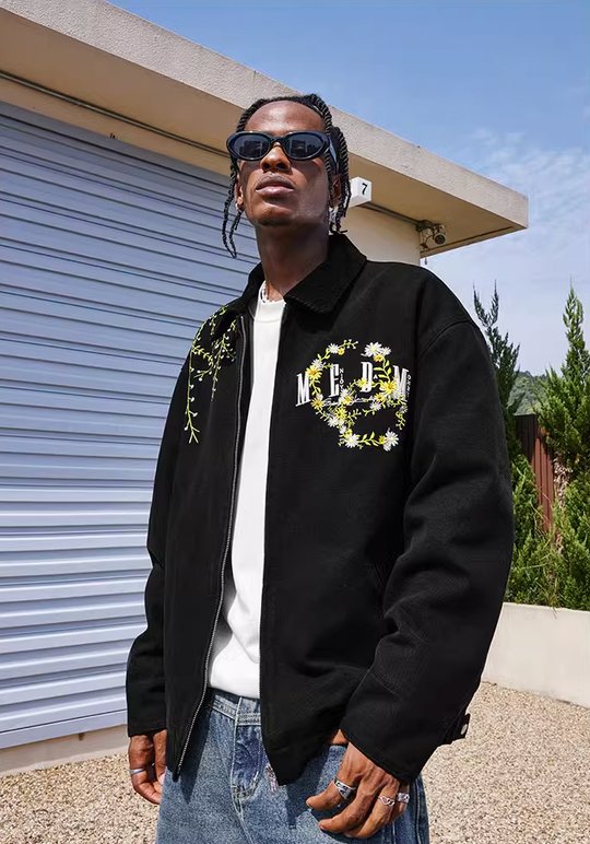 MEDM Detroit Daisy Embroidery Jacket
