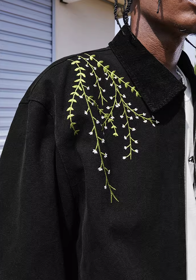 MEDM Detroit Daisy Embroidery Jacket