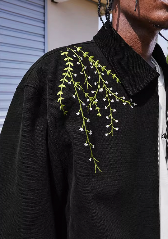 MEDM Detroit Daisy Embroidery Jacket
