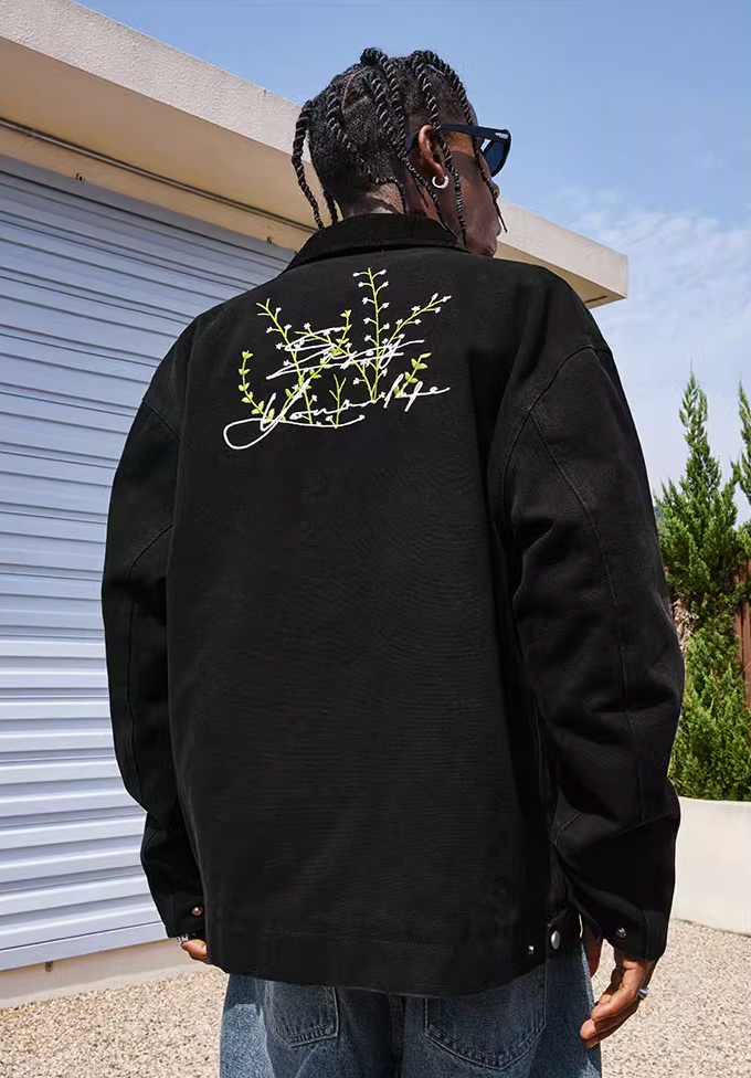 MEDM Detroit Daisy Embroidery Jacket