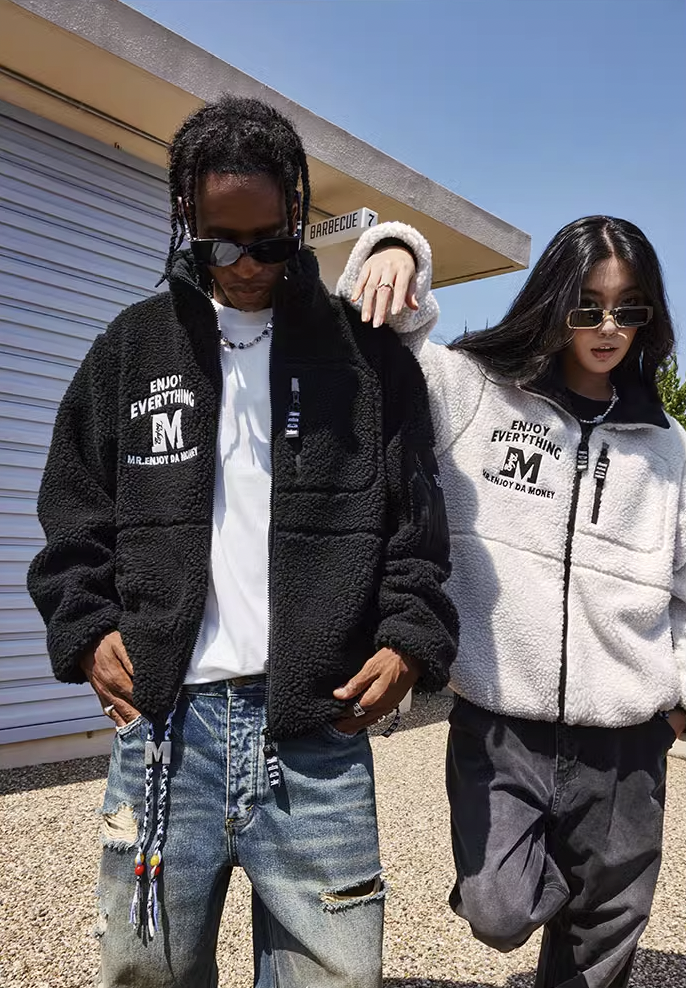 MEDM Logo Sherpa Fleece Jacket