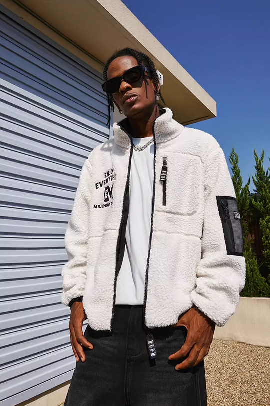 MEDM Logo Sherpa Fleece Jacket