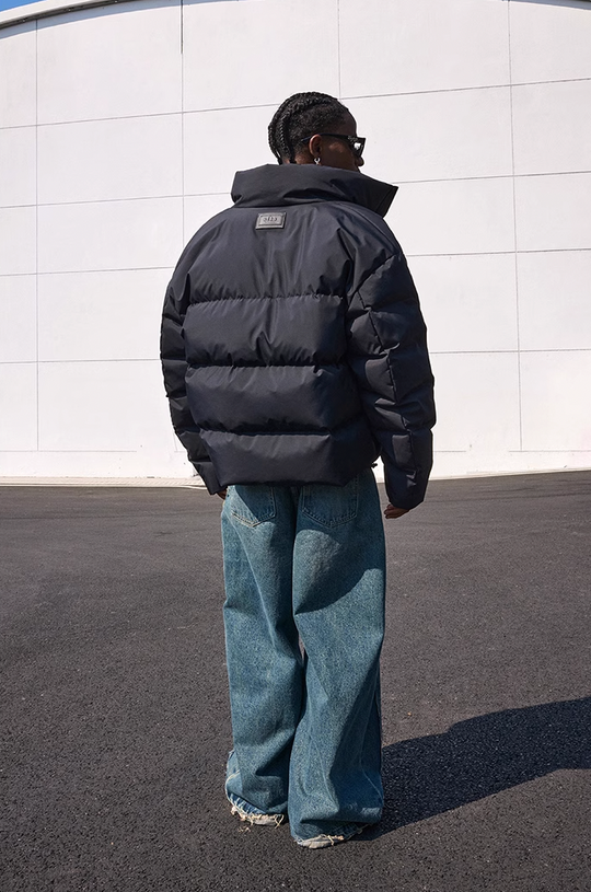 MEDM Floral Velcro Basic Down Jacket