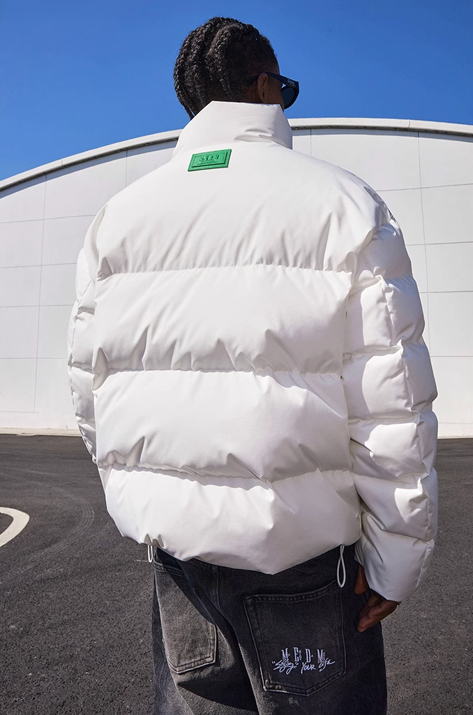 MEDM Floral Velcro Basic Down Jacket