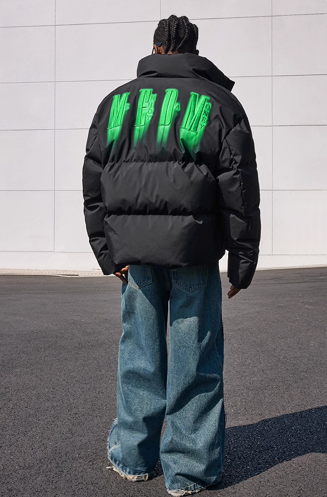 MEDM Neon Phantom 3D Embroidery Down Jacket