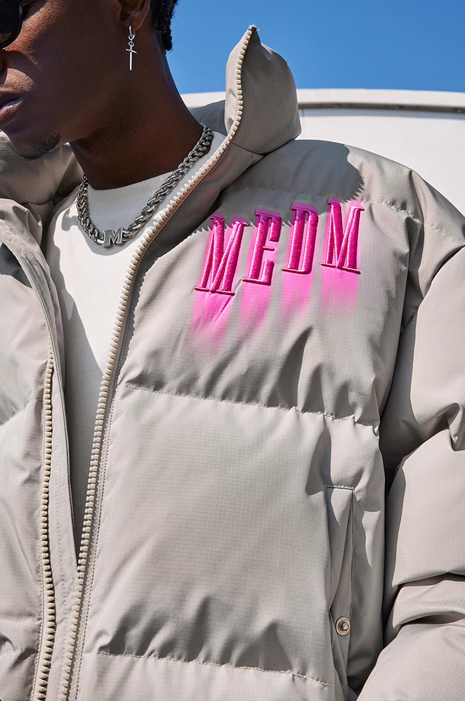 MEDM Neon Phantom 3D Embroidery Down Jacket