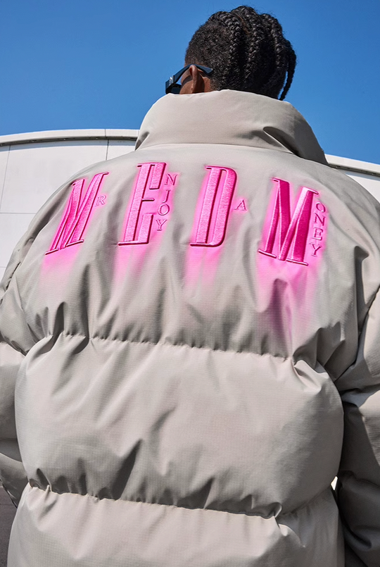 MEDM Neon Phantom 3D Embroidery Down Jacket