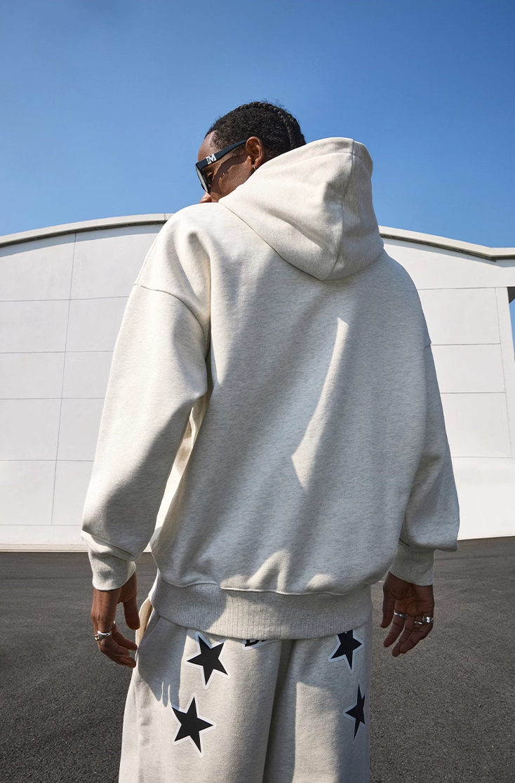 MEDM Logo Embroidered Print Hoodie