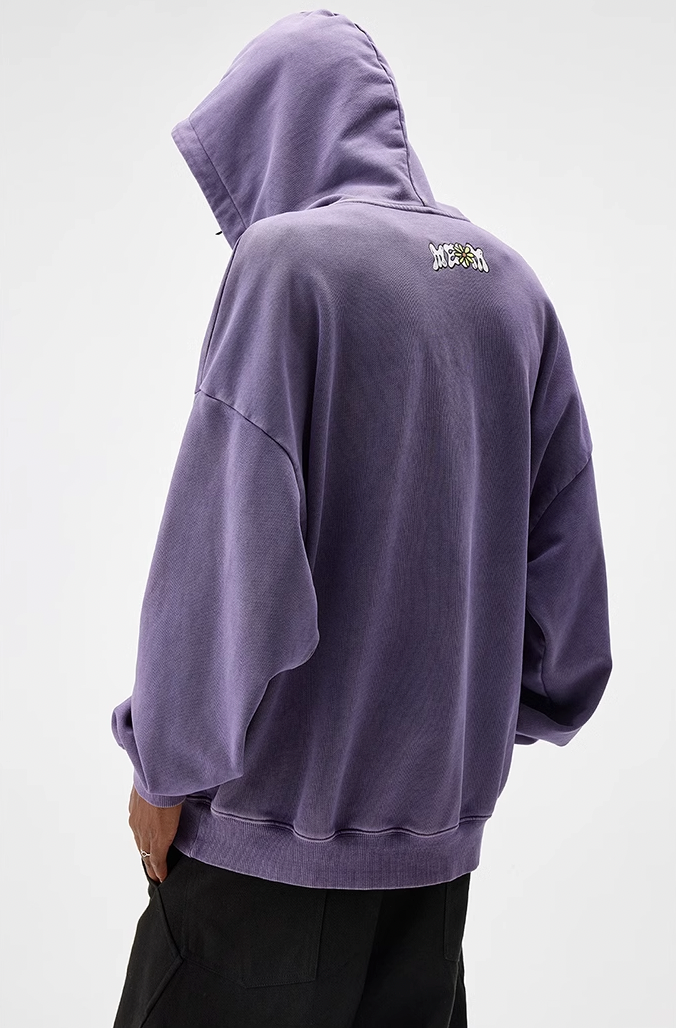 MEDM Old Cartoon Logo Flower Hoodie