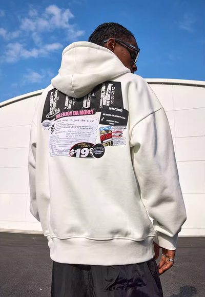 MEDM Design Patch Embroidery Hoodie