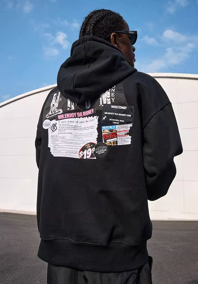 MEDM Design Patch Embroidery Hoodie