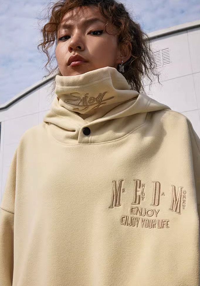 MEDM Rocker Fleece Mask Fleece Hoodie