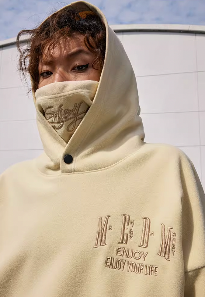 MEDM Rocker Fleece Mask Fleece Hoodie