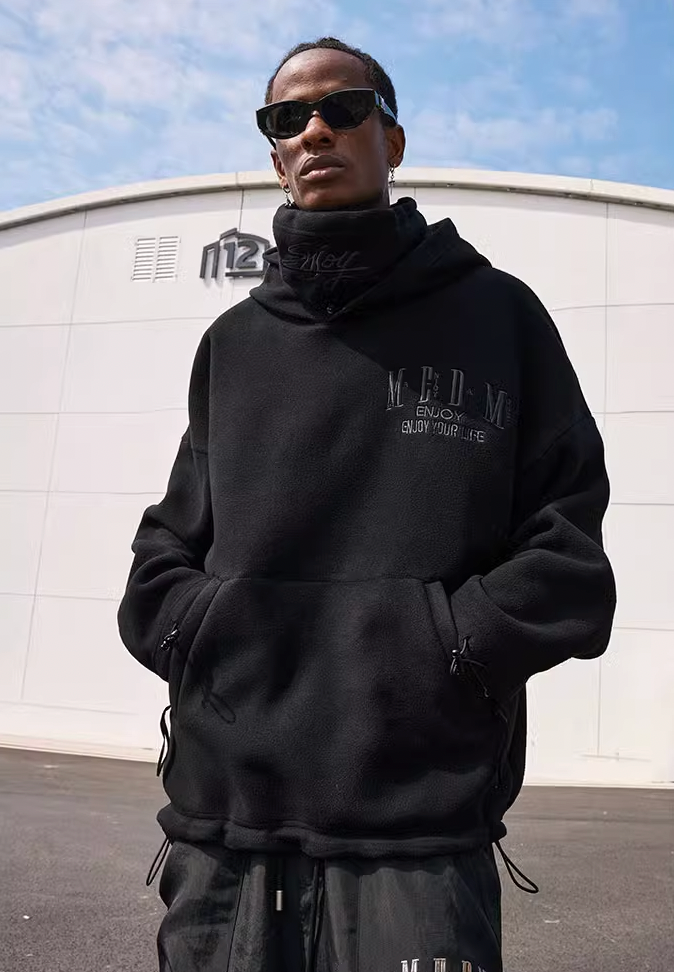 MEDM Rocker Fleece Mask Fleece Hoodie