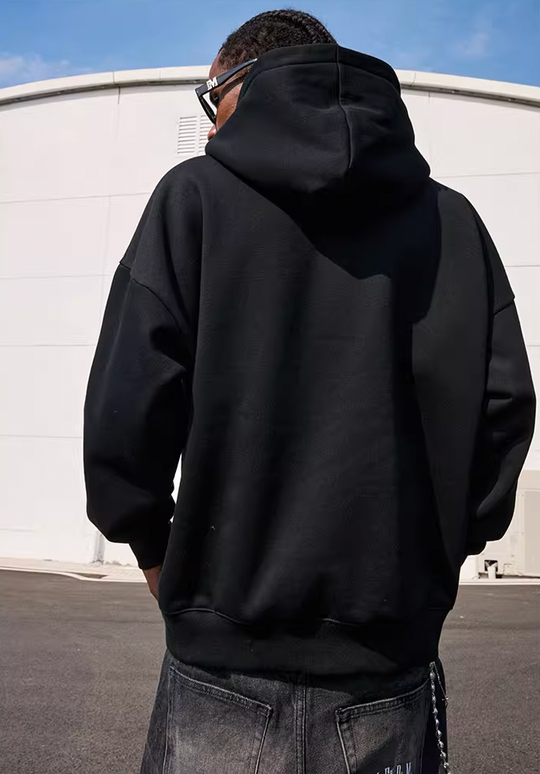 MEDM Buttons Embroidered Hoodie