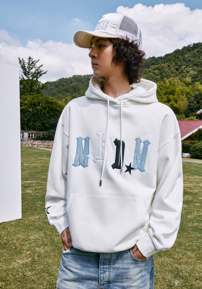 MEDM Star Patch Embroidered Hoodie