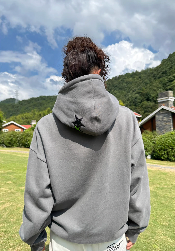 MEDM Star Patch Embroidered Hoodie