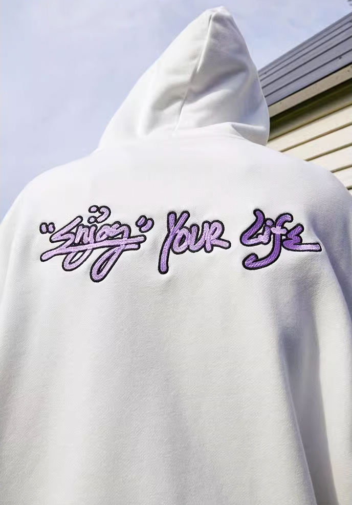 MEDM Logo Embroidery Zipper Hoodie