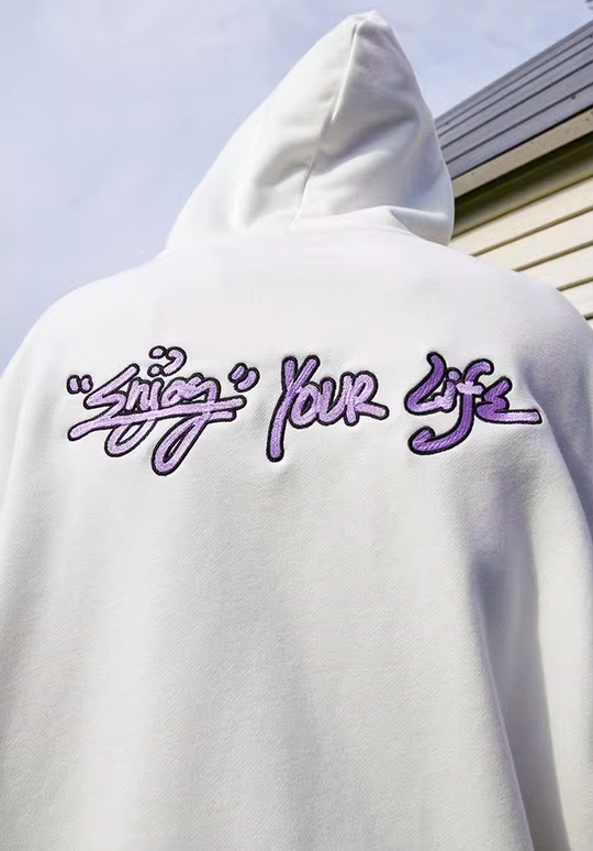 MEDM Logo Embroidery Zipper Hoodie